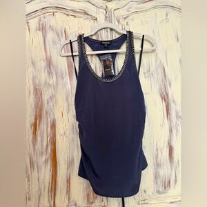 Bebe Blue Fitted Sleeveless Tank Top NWT🤩